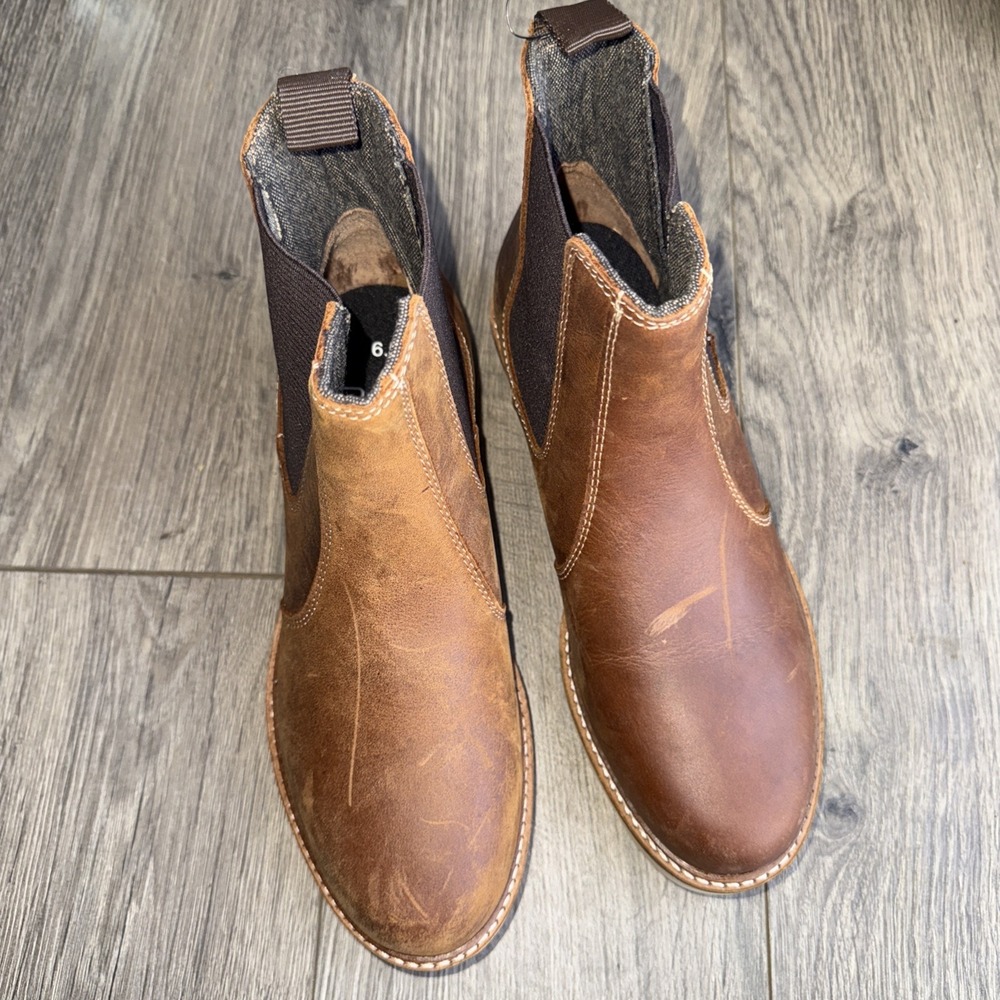 Alpine‎ Design Womans Blaze Leather Slip On Chelsea Boots Size 6.5 Ortholite - Picture 2 of 8